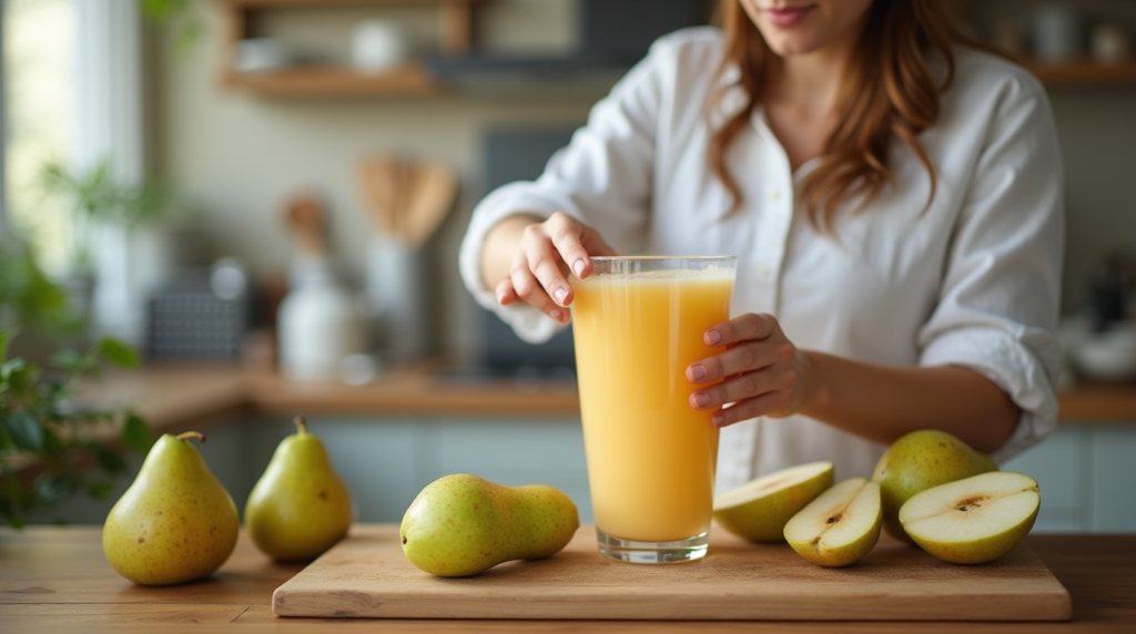 pear juice for constipation